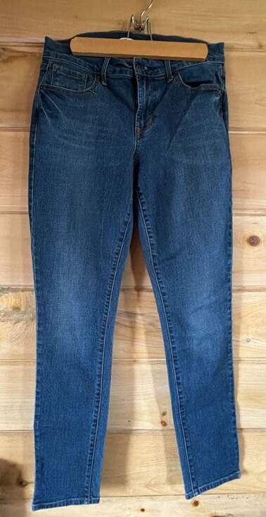 Old Navy Denim - Old Navy Skinny Jeans Dark Wash Women Size 8 Long
